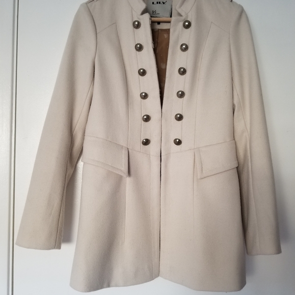 Off-white wool blend coat, Lily brand - Picture 2 of 6